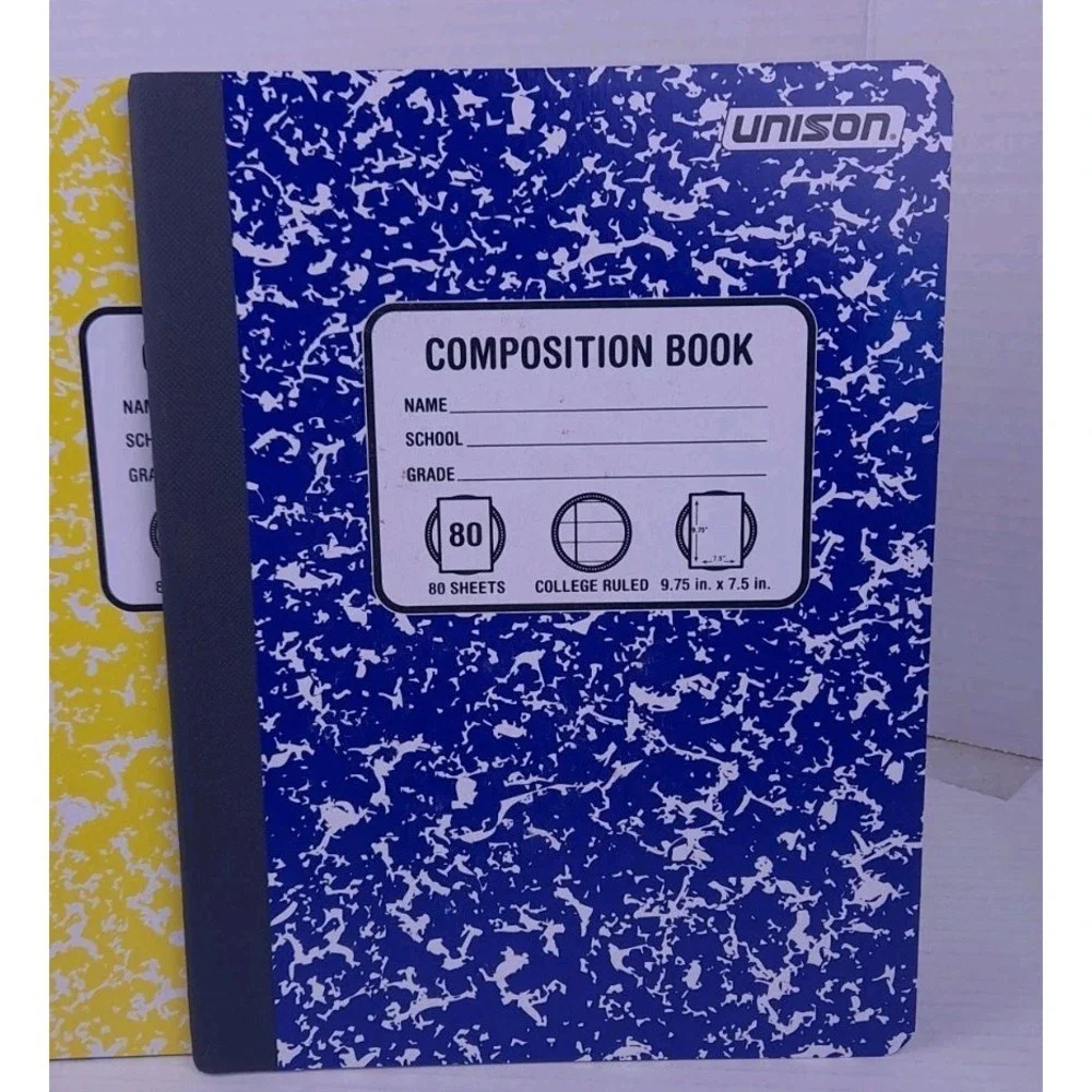 (4 Pack) Composition Notebook 80 Sheets 9-3/4